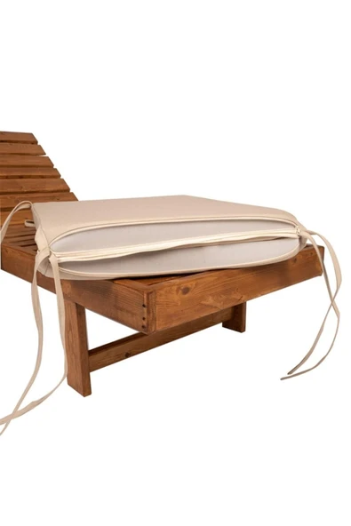 Ermiya Sarsala Koyu / Dalaman 2 Adet Şezlong Minderi 180*55*5 Cm Yıkanır Silinir Fermuarlı - Resim 2