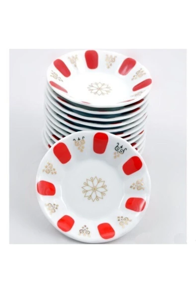 Işıklar Melamin "Kahveci Tipi Kırılmaz Çay Tabağı 10'lu Set, Mükemmel Kalite" ürün görseli 1