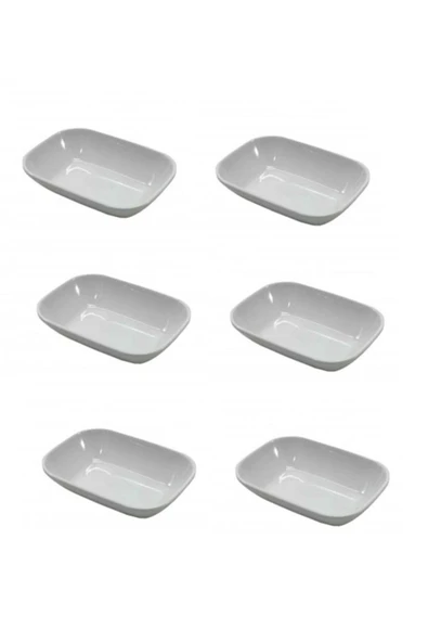 Emr züccaciye Emr Kırılmaz Melamin 6 Lı Büyük Boy Kahvaltılık - Meze Tabağı ürün görseli 1