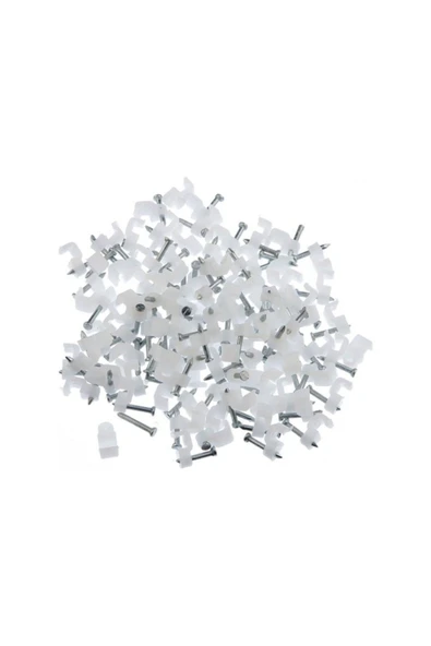 TOPALAKTİCARET Çelik Çivili Kroşe No: 7 1 Paket ( 100adet ) Klima Hortumu Kroşesi - Resim 5