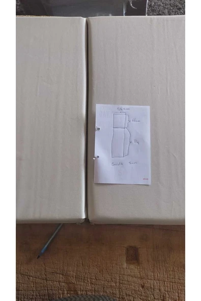 Ermiya Süngersiz Şezlong Minderi Klıfı İç Mekan Kumaşı Yıkanabilir Kumaş Fermuarlı 180*55*5 Cm - Resim 2