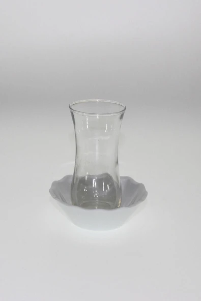 Ermiya Beyaz Renk Melamin Çay Tabağı 12 Adet Yuvarlak Tabak - Resim 3