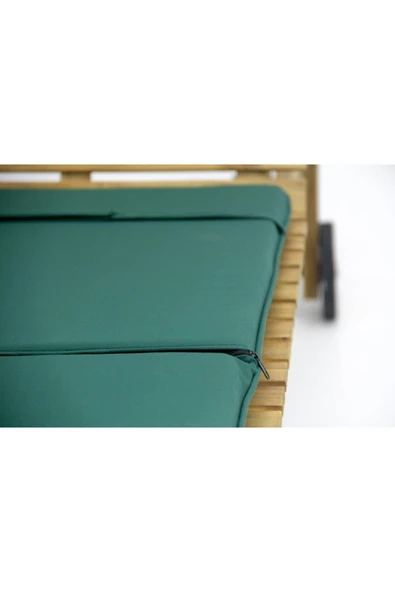 İŞBİR 2 Adet Şezlong Minderi Yeşil 55x180x5 Cm - Resim 4
