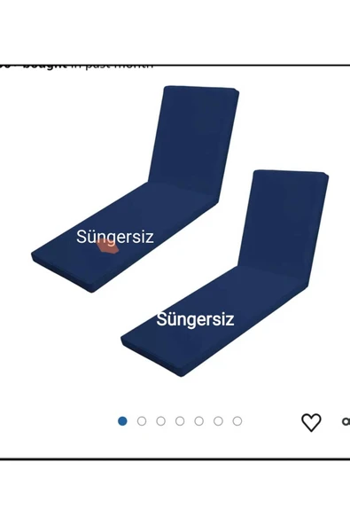 Ermiya 2 Ad Bolu Beyi Süngersiz Şezlong Minderi Kılıfı Fermuarlı Su Geçirmez Yıkanır Silinir 180*55*5 cm ürün görseli 1