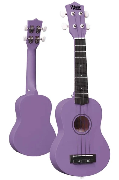 Midex UKX-901PRP Mor Soprano Ukulele (Askı Çanta Metod Pena) - Resim 3