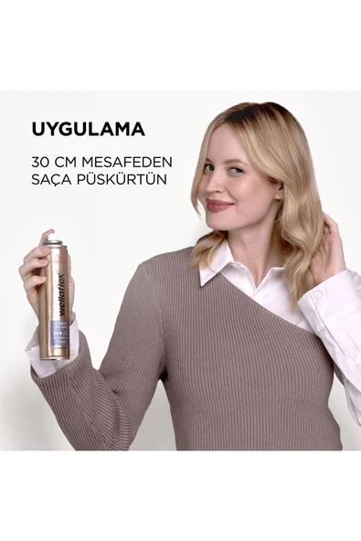 WELLA WELLAFLEX 2 DAYS VOLUME 2 GÜN BOYUNCA HACİM VEREN SAÇ SPREYİ EXTRA STRONG HOLD  75 ML - 4/5 HOLD - 4