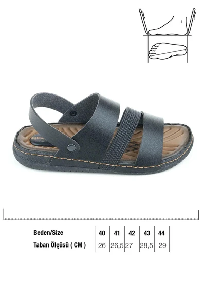 Gezer 11651.01 Anatomik Rahat Taban Erkek Sandalet - 2