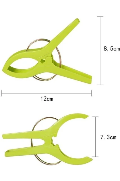 Ermiya URAQT Büyük çamaşır mandalları, havlu mandalları, 12 adet plaj havlusu klipsi, plaj havlusu mandalı, ürün görseli 1