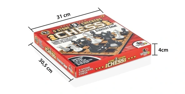 Nessiworld 8225 SATRANÇ 9 TAŞ DAMA - Resim 2