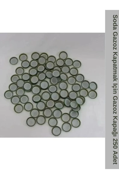 Ermiya Soda Gazoz Kapatmak Için Gazoz Kapağı 250 Adet Kapak+Açaçak Bedava ürün görseli 1