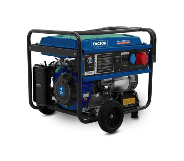 Factor KGL10000CE3 9,4 kVA Trifaze Benzinli Jeneratör 380v