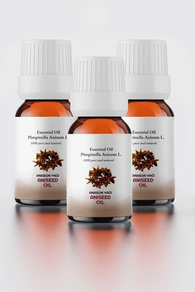 PROCLİS %100 Doğal, 3 Adet Saf Anason Yağı, Cam Şişe 10 ml