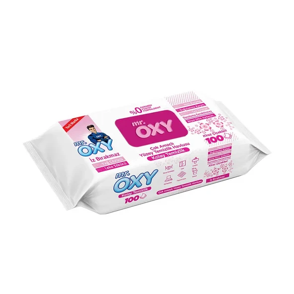 Mr.Oxy Yüzey Temizlik Havlusu Kiraz Çiçekleri 100 lü - 1