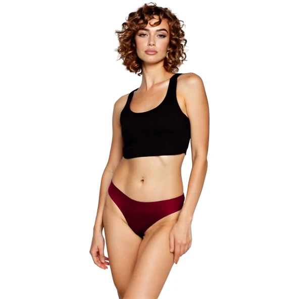 YohannesClub, Kadın, Pamuklu Hipster Basic Külot, Çok Renkli, 5'li Paket - Resim 5