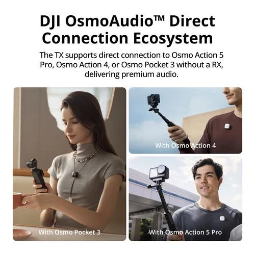 DJI Mic Mini 2 Kişilik Kompakt Kablosuz Yaka Mikrofonu - Resim 5