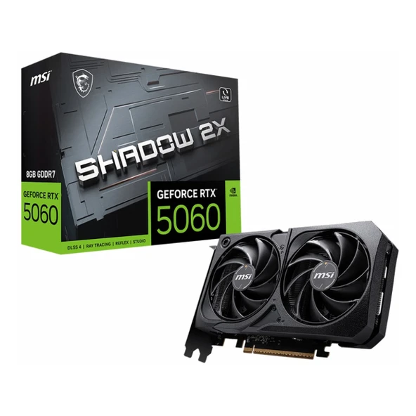 MSI Shadow 2X GeForce RTX 5060 8GB GDDR7 128Bit HDMI/DP Ekran Kartı ürün görseli