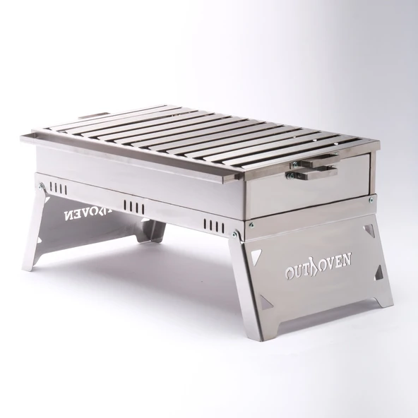 Outdoven M1 Alev Yapmayan Katlanabilir Inox Mangal - 1