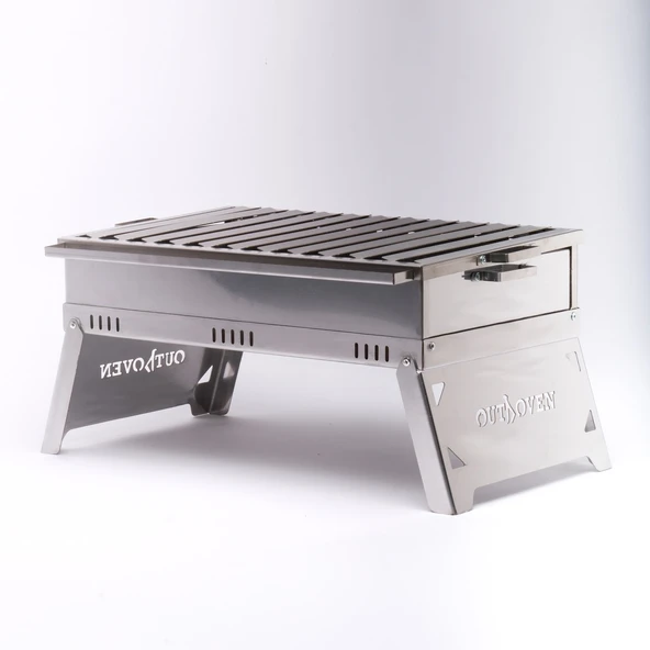 Outdoven M1 Alev Yapmayan Katlanabilir Inox Mangal - 6