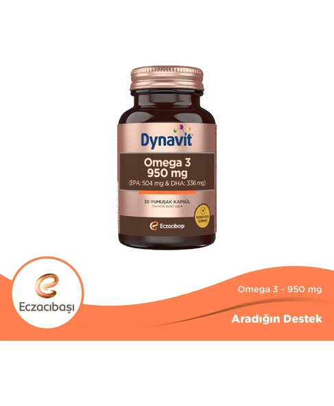 Dynavit Omega 3 950 Mg 30 Yumuşak Kapsül - 1