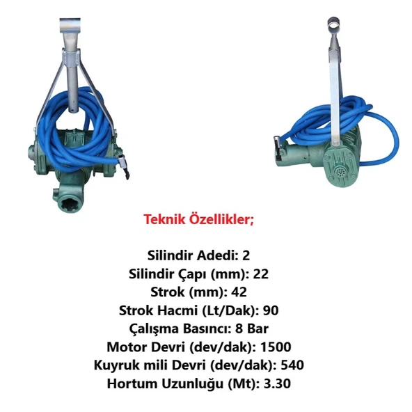 Yüksek Basınçlı Traktör Hava Kompresörü - Resim 2