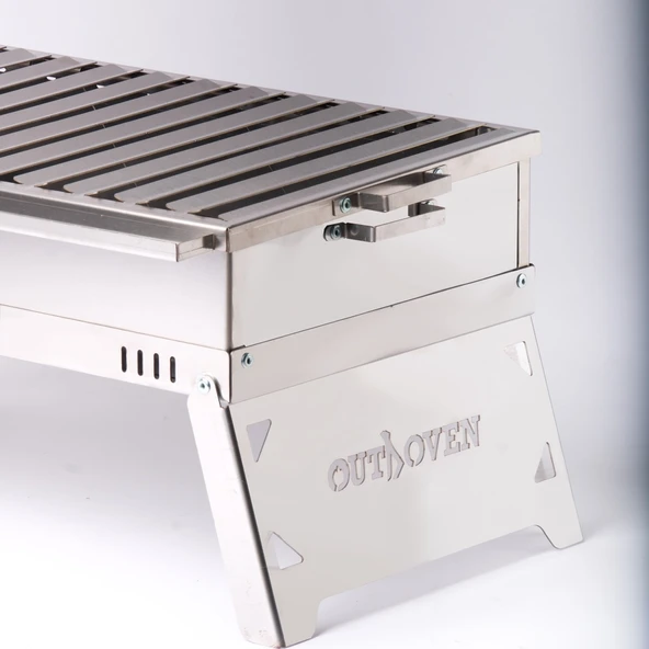 Outdoven M1 Alev Yapmayan Katlanabilir Inox Mangal - 7