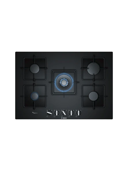 Bosch PPQ7A6B10 75 cm Doğalgazlı Woklu Siyah Cam Ankastre Ocak