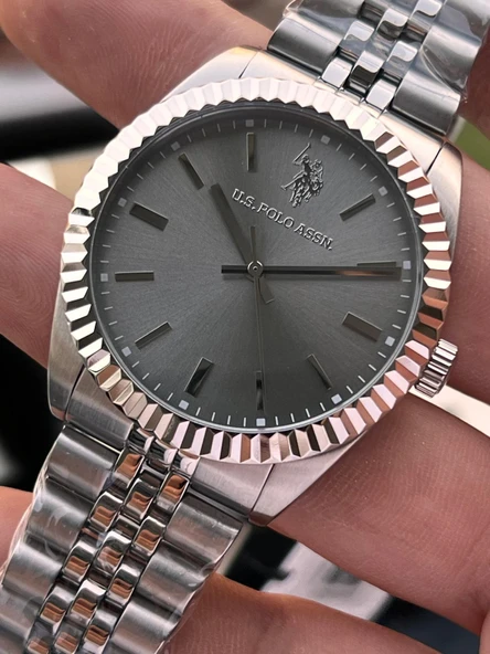 U.S.Polo Assn Çelik Kasa Ve Kordon 2 Yıl Garantili 5 Atm Suya Dayanıklı Erkek Kol Saati E.USP1111-04 - Resim 3