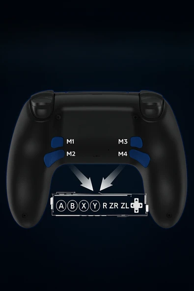 QASUL PS-4 için Kablosuz Kontrol Cihazı Çift Titreşimli RGB LED Gamepad Joystick Yüksek Doğruluk  Kontrol - 6