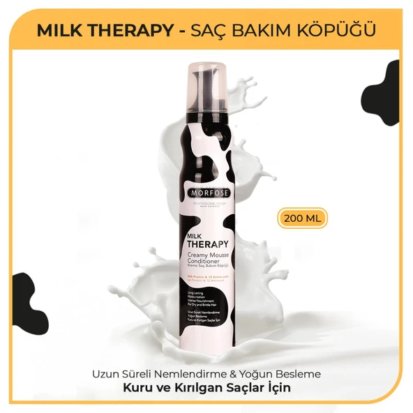 Morfose Milk Therapy Kremsi Saç Köpüğü 200 ml - Resim 2