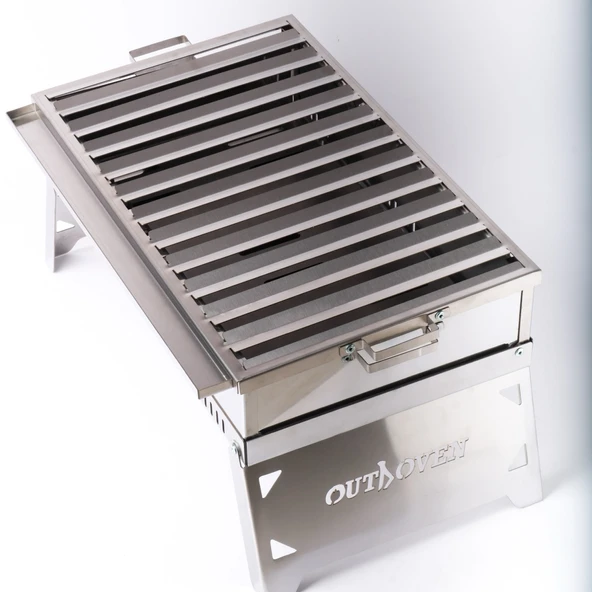 Outdoven M1 Alev Yapmayan Katlanabilir Inox Mangal - 8