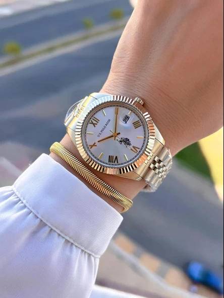 U.S.Polo Assn. Çelik Kordon Ve Kasa Kararma Renk Atma Yapmaz 2 Yıl Garantili Kadın Kol Saati MDL.05 - Resim 2