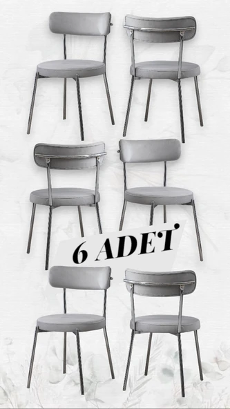 TEDİ NİKEL SANDALYE ( 6 ADET ) - 1