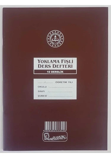 Kocaoluk 10 Derslik Yoklama Fişli Sınıf Defteri