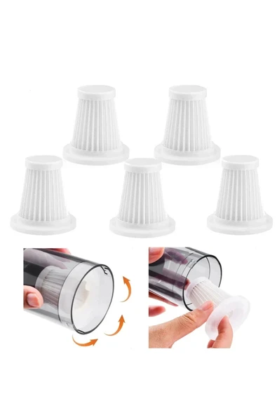 Blackbird Araç İçi Süpürge Hepa Filtresi 5 Adet