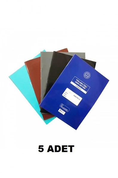 Kocaoluk 6 Derslik Yoklama Fişli Sınıf Defteri (5 Adet)
