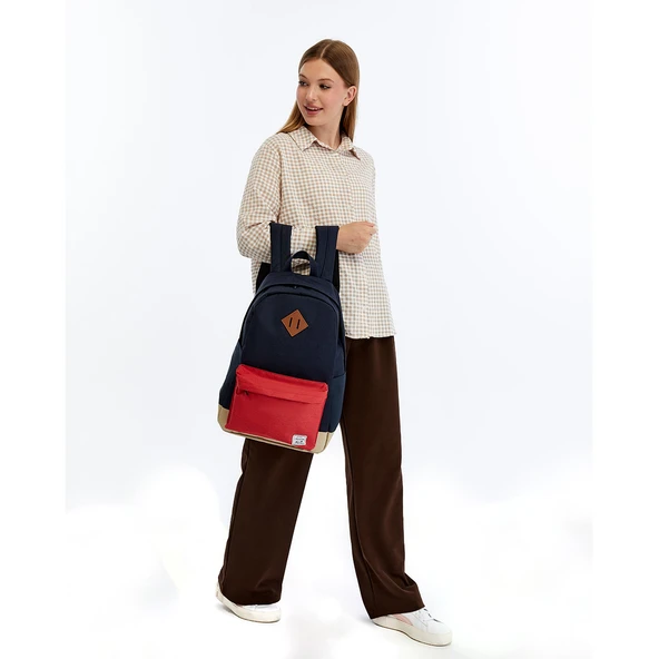 FreeCamp DayPack Limited Sırt Çantası-LACİVERT-KIRMIZI - 5