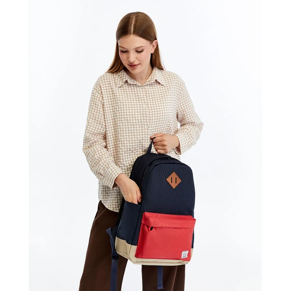 FreeCamp DayPack Limited Sırt Çantası-LACİVERT-KIRMIZI - 4