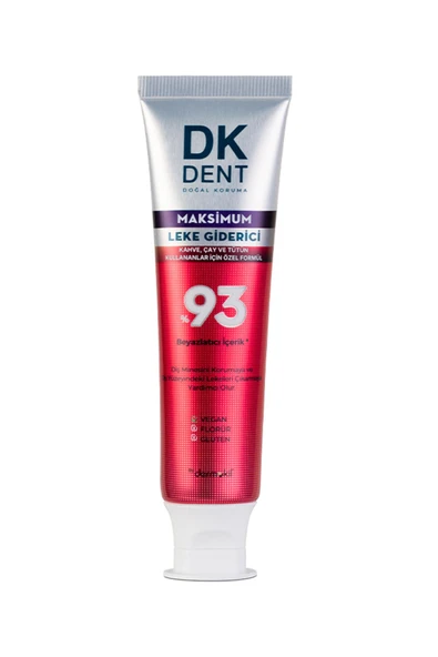 Dkdent %93 Beyazlatıcı Maksimum Leke Karşıtı Diş Macunu 75 ml - Resim 2