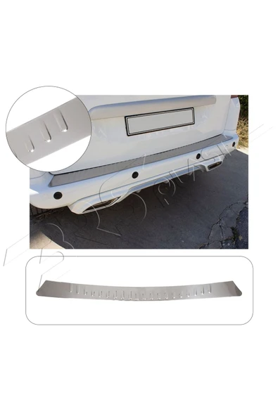 BRSPLAST  Citroen Berlingo 2008- 2018 Krom Parlak Arka Tampon Üstü Koruma ürün görseli 1