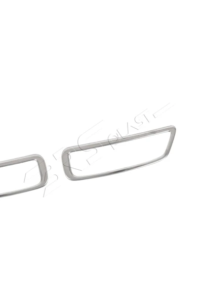 BRSPLAST  Peugeot 3008 Uyumlu 2016 Ve Üzeri Krom Egzoz Çerçevesi 2 Parça Paslanmaz Çelik - Resim 4