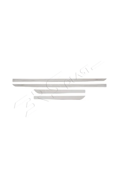 BRSPLAST  Citroen C4 Uyumlu 2004-2010 Krom Yan Kapı Çıtası 4 Parça Paslanmaz Çelik - Resim 3