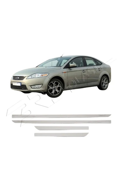 BRSPLAST  Ford Mondeo IV Uyumlu 2007-2015 Krom Yan Kapı Çıtası 4 Parça Paslanmaz Çelik - 2