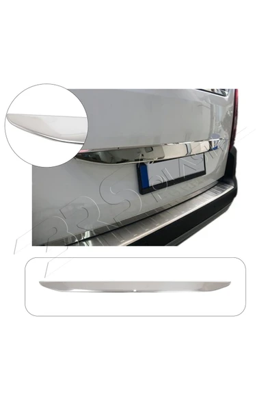 BRSPLAST  Citroen Berlingo Uyumlu 2019 Ve Üzeri Krom Bagaj Çıtası Paslanmaz Çelik ürün görseli 1