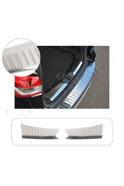BRSPLAST  Ford Kuga Uyumlu 2012-2016 Krom Bagaj İç Eşiği 2 Parça Paslanmaz Çelik ürün görseli 1