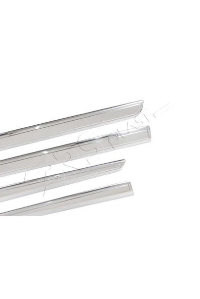 BRSPLAST  Renault Kangoo Uyumlu 2008-2011 Krom Yan Kapı Çıtası 4 Parça Paslanmaz Çelik - Resim 4