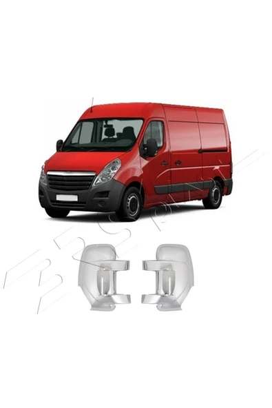 BRSPLAST  Opel Movano Uyumlu 2013 Ve Üzeri Ayna Kapağı 2 Parça Abs Krom Kaplama - Resim 2