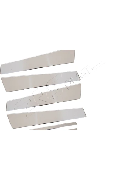 BRSPLAST  Mercedes W204 Uyumlu Krom Kapı Direği 6 Parça Paslanmaz Çelik - Resim 4