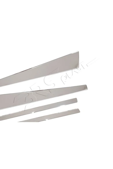 BRSPLAST  Renault Megane 2 Uyumlu Krom Kapı Direği 4 Parça Paslanmaz Çelik - 4