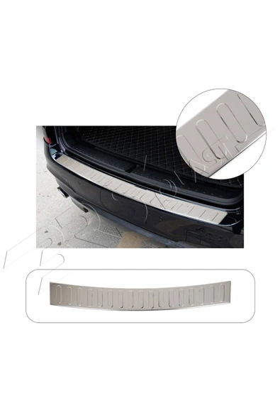 BRSPLAST  Volvo V70 Uyumlu Krom Arka Tampon Üstü Koruma Paslanmaz Çelik ürün görseli 1