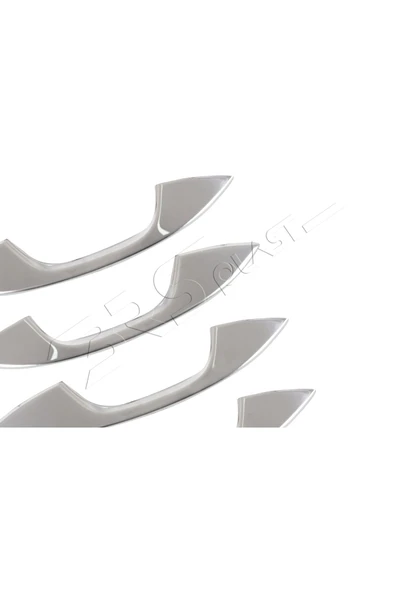 BRSPLAST  Volkswagen Caddy 2021 Ve Üzeri Krom Kapı Dekoru 4 Kapı Paslanmaz Çelik - Resim 4